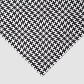  Houndstooth Patroon in Zwart & Wit Tissuepapier (Detail)