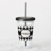 Houndstooth Pattern Acryl Drinkbeker (Voorkant)