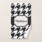 Houndstooth Pattern Bad Handdoek (Handdoek)