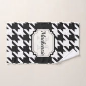 Houndstooth Pattern Bad Handdoek (Handdoek)