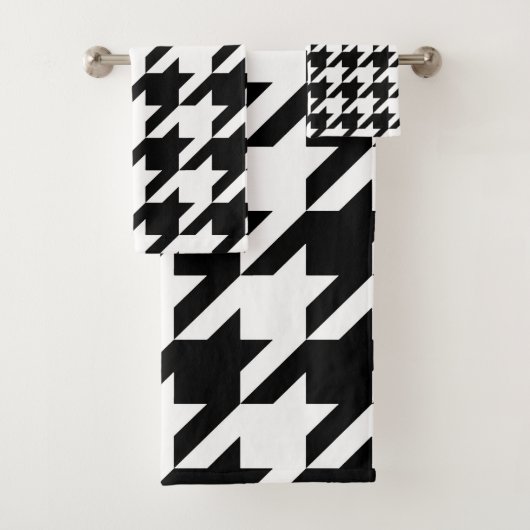 Houndstooth Pattern Bad Handdoek (Insitu)