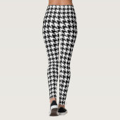 houndstooth pattern black and white leggings (Dos)