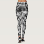 houndstooth pattern black and white leggings (Dos)