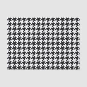 Houndstooth Pattern Black and White Tissuepapier
