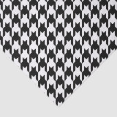 Houndstooth Pattern Black and White Tissuepapier (Detail)