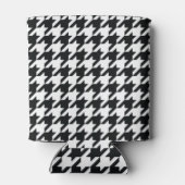 Houndstooth Pattern Black White Blikjeskoeler (Achterkant)