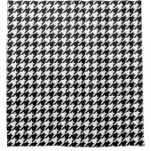 Houndstooth Pattern Black White Douchegordijn (Voorkant)