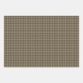 Houndstooth Pattern-Bleke Taupe- Inpakpapier Vel (Voorkant)