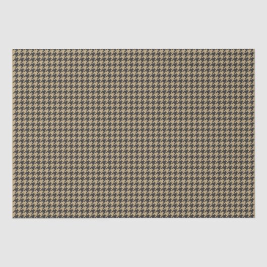 Houndstooth Pattern-Bleke Taupe- Tissuepapier (Voorkant)