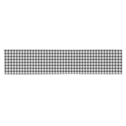 Houndstooth Pattern Custom Table Runner Korte Tafelloper (Horizontaal)