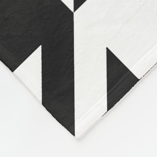 Houndstooth Pattern Fleece Deken (Hoek)