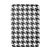 Houndstooth Pattern in Black and White Badmat (Voorkant Verticaal)