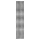 Houndstooth Pattern in Black and White Korte Tafelloper (Voorkant)