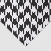Houndstooth Pattern in Black and White Tissuepapier (Detail)