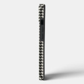 Houndstooth Pattern Monogram iPhone Case (Achterkant / Links)