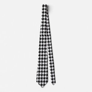 Houndstooth Pied-de-Poule Pattern Mod Stropdas