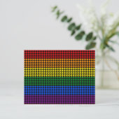 Houndstooth Pride op een zwarte achtergrond Briefkaart (Staand voorkant)