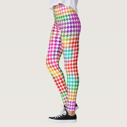 Houndstooth Psychedelic Pattern Leggings (Links)