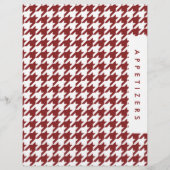 Houndstooth Recept Verdeeler / Hapjes / Aangepast  (Voorkant)