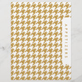 Houndstooth Receptenverdeler/Appetizers/Douane (Voorkant)