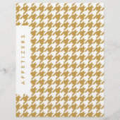 Houndstooth Receptenverdeler/Appetizers/Douane (Achterkant)