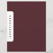 Houndstooth Receptenverdeler/Appetizers/Douane (Achterkant)