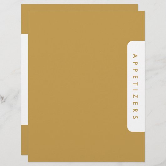 Houndstooth Receptenverdeler/Appetizers/Douane (Voorkant / Achterkant)