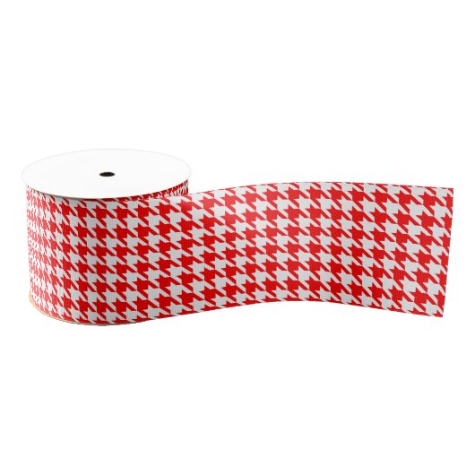 Houndstooth Red Grosgrain Lint (Spoel)