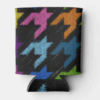 Houndstooth: ruwe canvas imitatie. blikjeskoeler