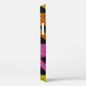 Houndstooth: ruwe canvas imitatie. Case-Mate iPhone case (Achterkant / Rechts)