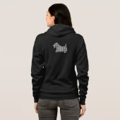 Houndstooth Scottie Dog Jacket Hoodie (Achterkant volledig)