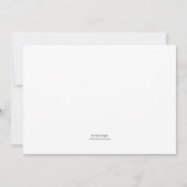 Houndstooth & Silver Design Invitations de fête d' (Dos)