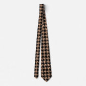 Houndstooth Skin and Fishnets Pattern Stropdas (Achterkant)
