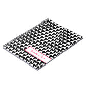 Houndstooth Spiral - Aangepast notebook Notitieboek (Linkerzijde)