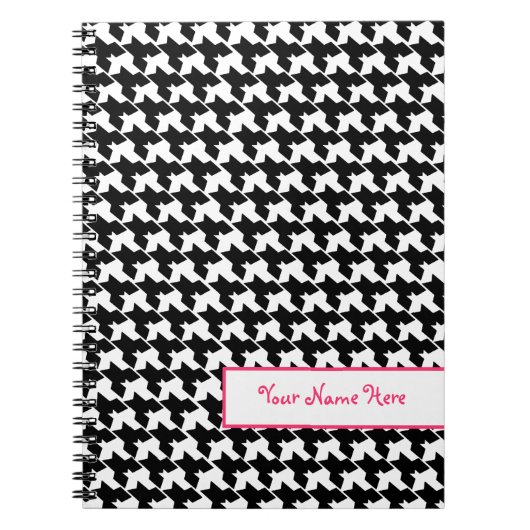 Houndstooth Spiral - Aangepast notebook Notitieboek (Voorkant)