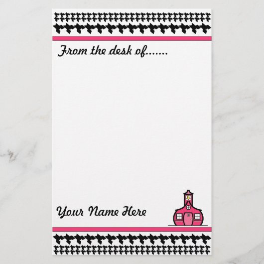 Houndstooth Stationery Briefpapier (Voorkant)