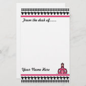 Houndstooth Stationery Briefpapier (Voorkant / Achterkant)