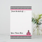 Houndstooth Stationery Briefpapier (Staand voorkant)