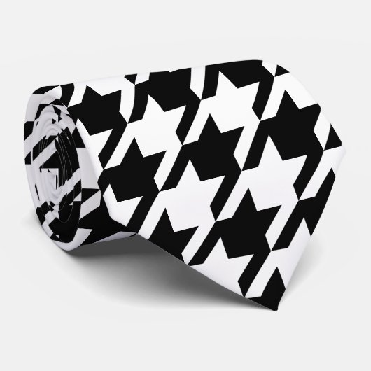 Houndstooth Stropdas (Opgerold)