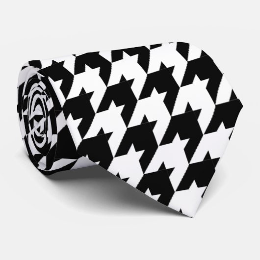Houndstooth Stropdas (Opgerold)