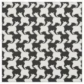 Houndstooth Style Tesselation noir tissu chien (Échantillon)