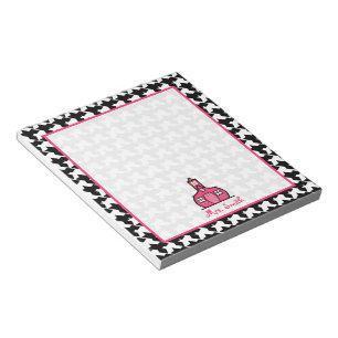 Houndstooth Teacher-laptop Notitieblok