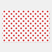 Houndstooth, visgraat, dot DIY kleuren wit rood Inpakpapier Vel (Voorkant 3)