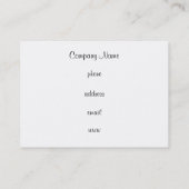 Houndstooth-Visitekaartje Visitekaartje (Achterkant)