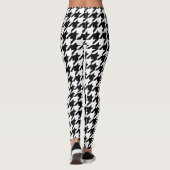 Houndstooth - Zwart Wit - Emo - Leggings (Achterkant)