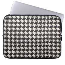 Houndstooth zwart wit patroon