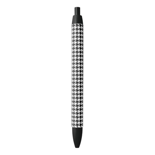 Houndstooth Zwarte Inkt Pen (Voorkant Verticaal)