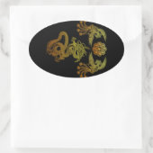 Houou ryuu ovale sticker (Tas)