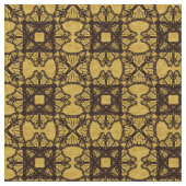 Hourglass Abstract Gedrukt Patterned Gold Stof (Close Up)