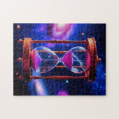 Hourglass in de ruimte legpuzzel (Horizontaal)